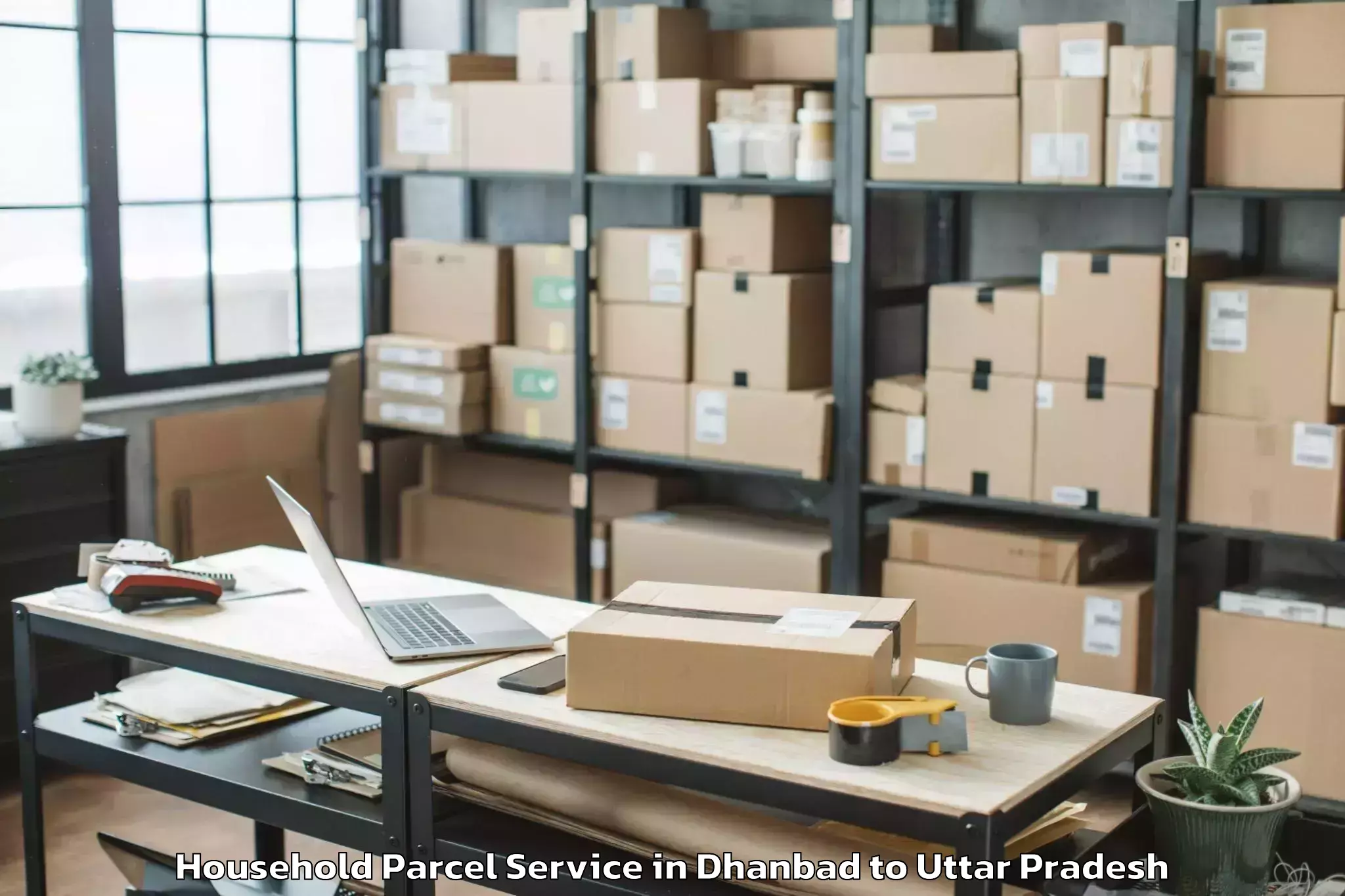 Dhanbad to Uttar Pradesh Household Parcel Booking